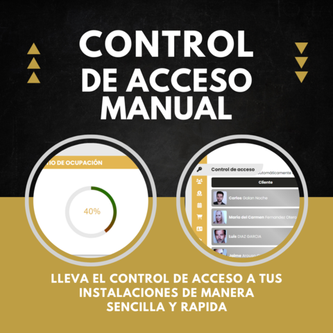 control de accesos manual para centros deportivos
